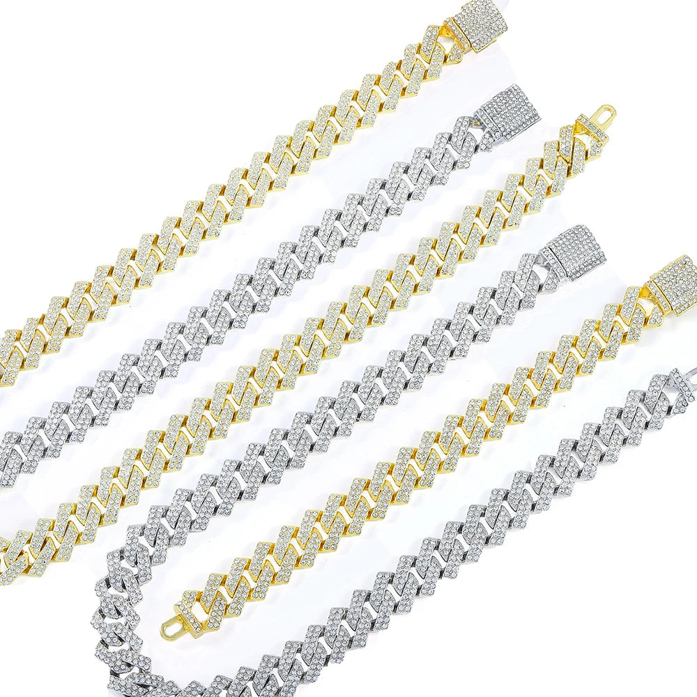 5A+ Bling Cuban Link Chain For Men